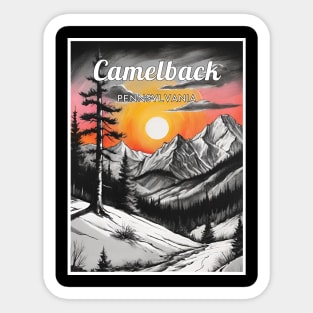 Camelback ski Pennsylvania usa Sticker